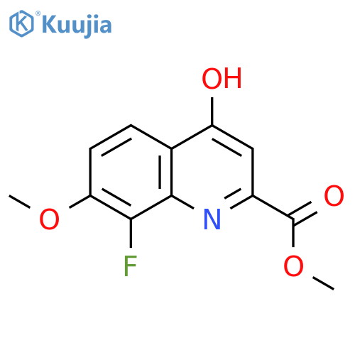 2-Quinolinecarboxylic acid, 8-fluoro-4-hydroxy-7-methoxy-, methyl ester structure