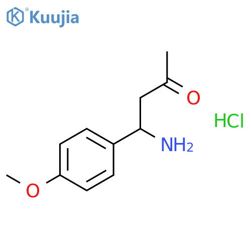 2-Butanone, 4-amino-4-(4-methoxyphenyl)-, hydrochloride structure