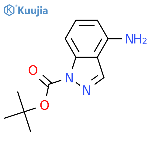 Tert-butyl 4-amino-1H-indazole-1-carboxylate structure