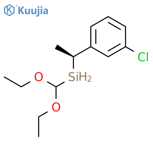 Silane, [(1S)-1-(3-chlorophenyl)ethyl]diethoxymethyl- structure