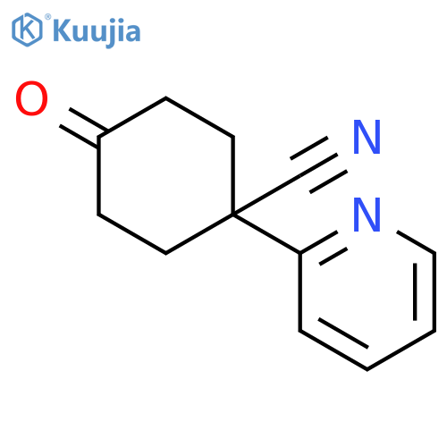 4-Cyano-4-(2-Pyridinyl)Cyclohexanone structure