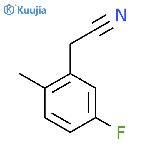 5-Fluoro-2-methylphenylacetonitrile structure