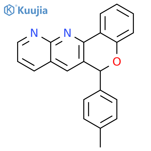 6H-[1]Benzopyrano[4,3-b][1,8]naphthyridine, 6-(4-methylphenyl)- structure