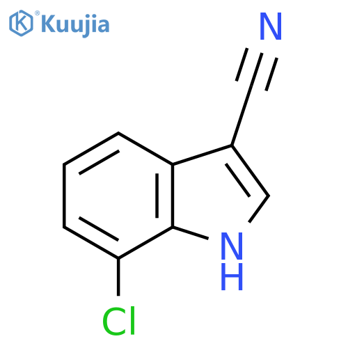 7-Chloro-1H-indole-3-carbonitrile structure