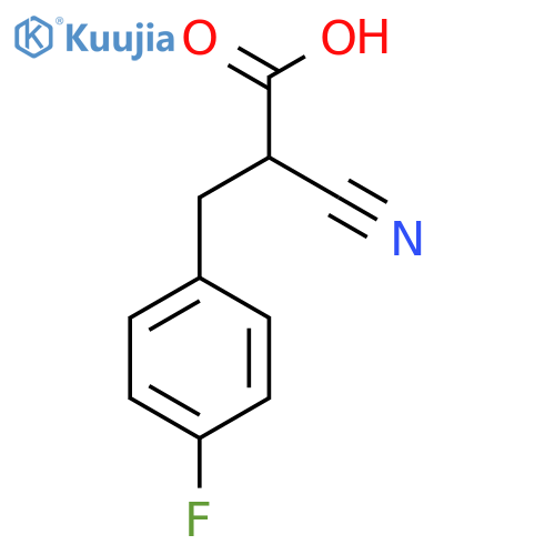 2-Cyano-3-(4-fluorophenyl)propionic acid structure