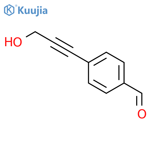 4-(3-Hydroxyprop-1-yn-1-yl)benzaldehyde structure