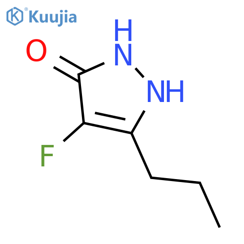4-fluoro-1,2-dihydro-5-propyl-3H-Pyrazol-3-one structure