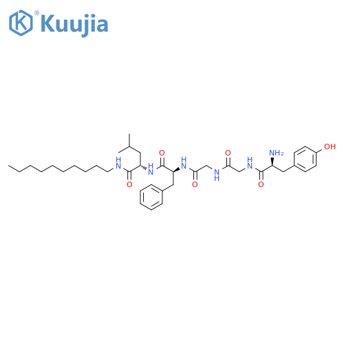 L-Tyrosylglycylglycyl-L-phenylalanyl-N-decyl-L-leucinamide structure