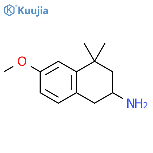 2-Naphthylamine,1,2,3,4-tetrahydro-6-methoxy-4,4-dimethyl-(8CI) structure