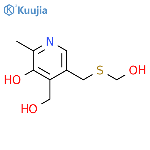 4-Pyridinemethanol,3-hydroxy-5-[[(hydroxymethyl)thio]methyl]-2-methyl- structure