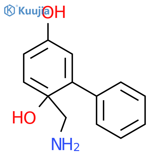 [1,1'-Biphenyl]-2,5-diol,2'-(aminomethyl)- structure
