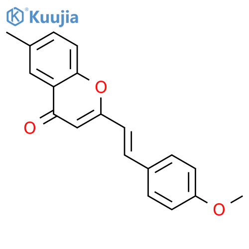 4H-1-Benzopyran-4-one, 2-[2-(4-methoxyphenyl)ethenyl]-6-methyl- structure