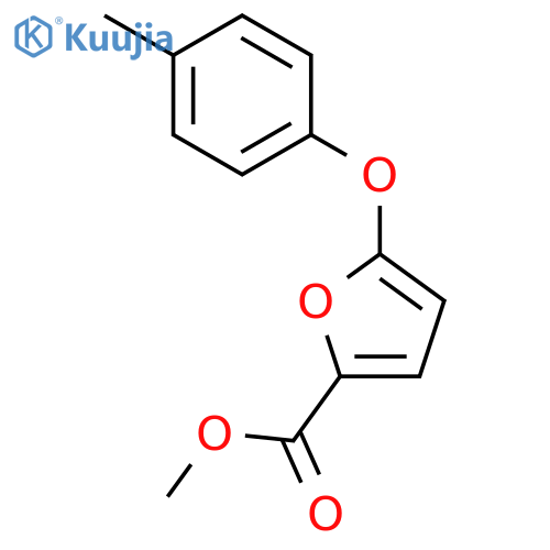 2-FURANCARBOXYLIC ACID, 5-(4-METHYLPHENOXY)-, METHYL ESTER structure