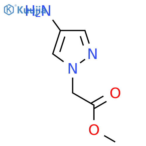Methyl 2-(4-amino-1H-pyrazol-1-yl)acetate structure