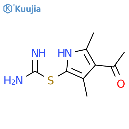 Pseudourea,2-(4-acetyl-3,5-dimethylpyrrol-2-yl)-2-thio- (8CI) structure