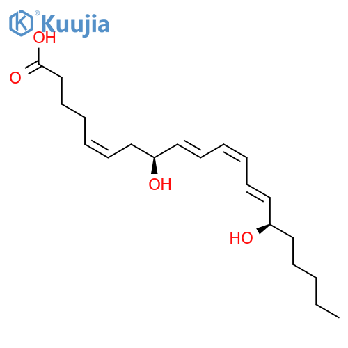 (8R,15S)-Dihydroxy-(5Z,9E,11Z,13E)-eicosatetraenoic Acid structure