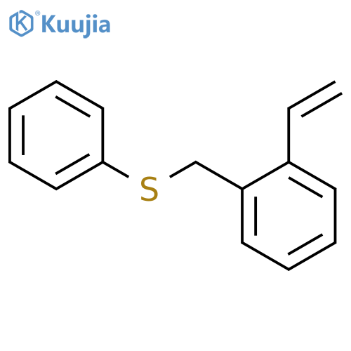 BENZENE, 1-ETHENYL-2-[(PHENYLTHIO)METHYL]- structure