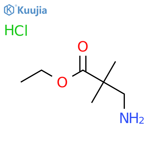 ethyl 3-amino-2,2-dimethyl-propanoate;hydrochloride structure