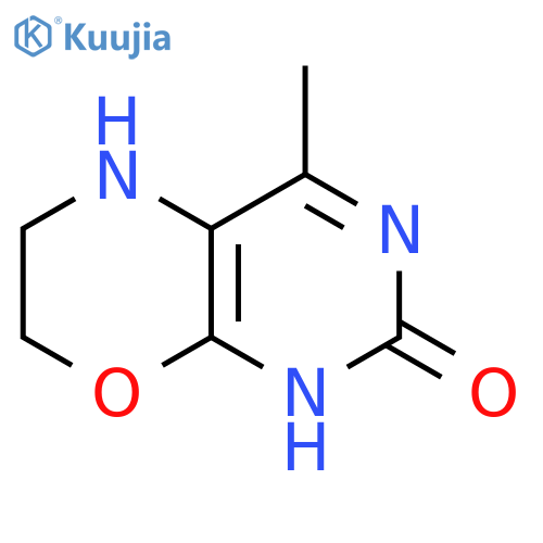 2H-Pyrimido[4,5-b][1,4]oxazin-2-one, 1,5,6,7-tetrahydro-4-methyl- structure