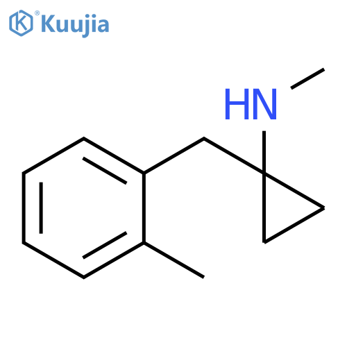 N-methyl-1-(2-methylphenyl)methylcyclopropan-1-amine structure