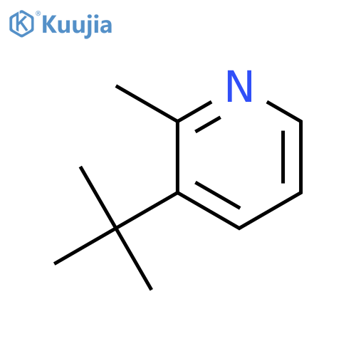 Pyridine, 3-(1,1-dimethylethyl)-2-methyl- structure