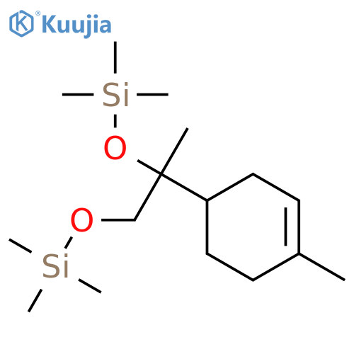 2,2,4,7,7-pentamethyl-4-(4-methylcyclohex-3-en-1-yl)-3,6-dioxa-2,7-disilaoctane structure