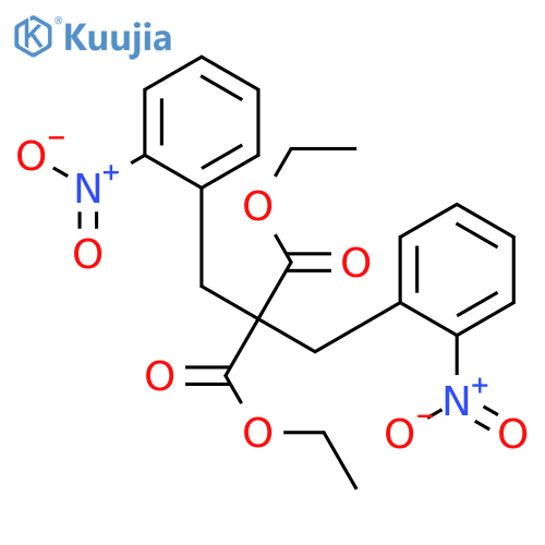 Propanedioic acid, bis[(2-nitrophenyl)methyl]-, diethyl ester structure