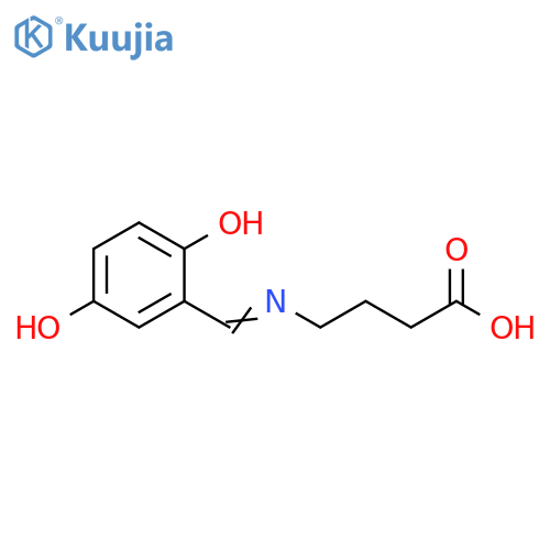 Butanoic acid,4-[[(2,5-dihydroxyphenyl)methylene]amino]- structure