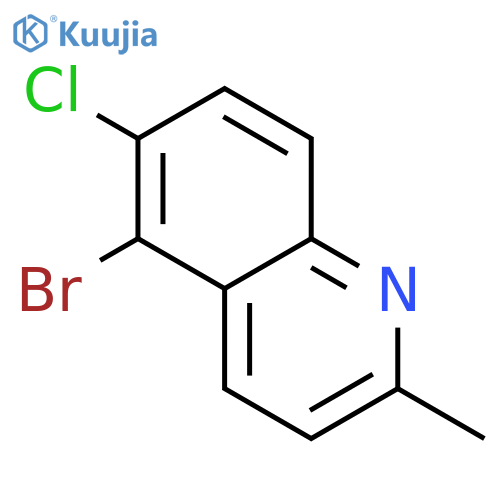5-Bromo-6-chloro-2-methylquinoline structure
