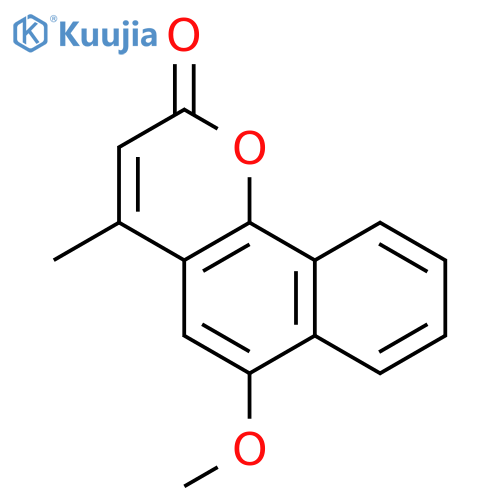 6-Methoxy-4-methyl-2H-naphtho[1,2-b]pyran-2-one structure