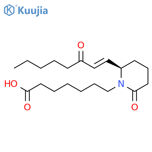 1-Piperidineheptanoic acid, 2-oxo-6-[(1E)-3-oxo-1-octenyl]-, (6R)- structure