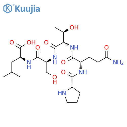 L-LEUCINE, L-PROLYL-L-GLUTAMINYL-L-THREONYL-L-SERYL- structure