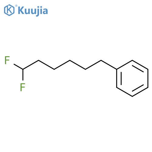 Benzene, (6,6-difluorohexyl)- structure