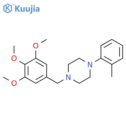 1-(2-methylphenyl)-4-(3,4,5-trimethoxybenzyl)piperazine structure