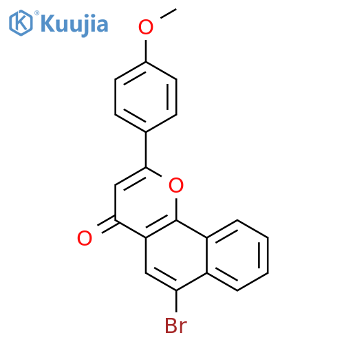 4H-Naphtho[1,2-b]pyran-4-one, 6-bromo-2-(4-methoxyphenyl)- structure