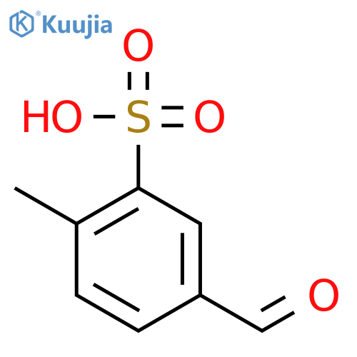 5-formyl-2-methylbenzenesulfonic acid structure