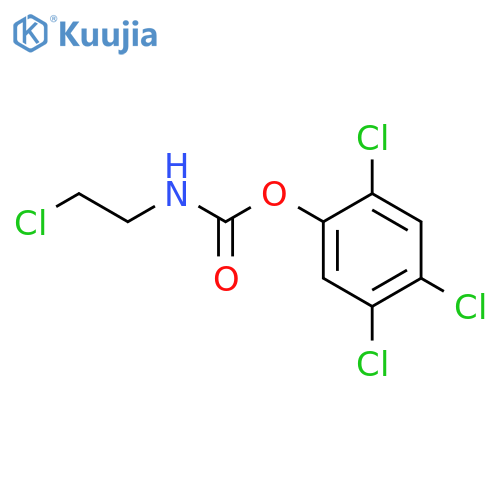 Carbamic acid, (2-chloroethyl)-, 2,4,5-trichlorophenyl ester structure