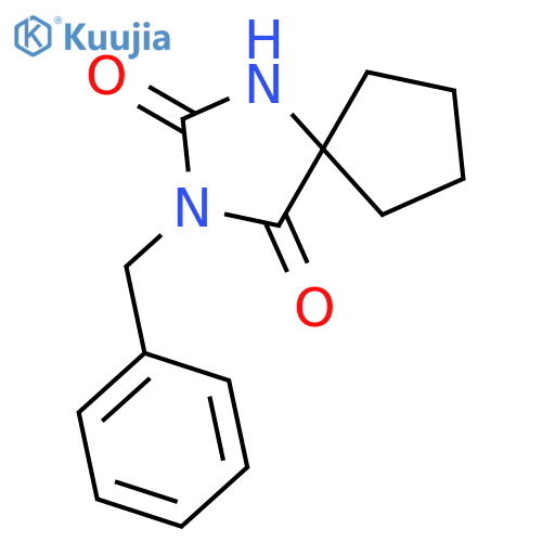 1,3-Diazaspiro[4.4]nonane-2,4-dione, 3-(phenylmethyl)- structure