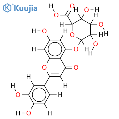 5-O-beta-D-Glucuronoside-3',4',5,7-Tetrahydroxyflavone structure