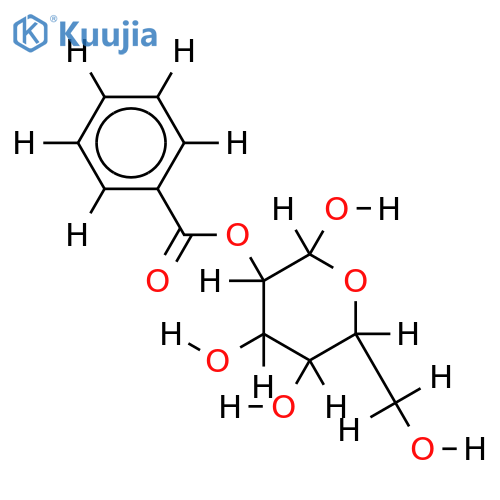 2-O-Benzoyl-beta-D-glucose structure