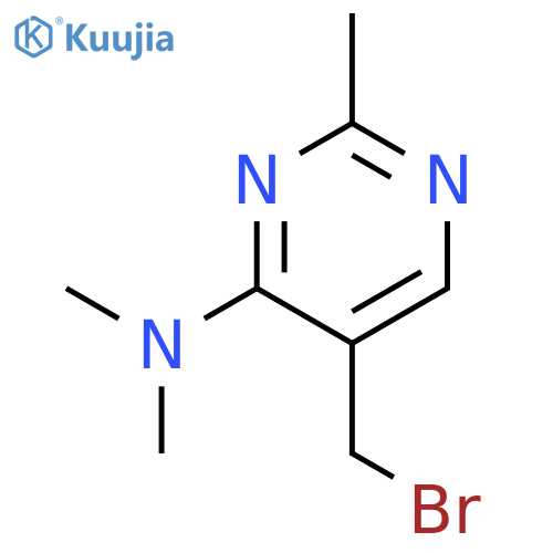 4-Pyrimidinamine,5-(bromomethyl)-N,N,2-trimethyl- structure