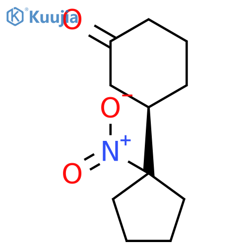 CYCLOHEXANONE, 3-(1-NITROCYCLOPENTYL)-, (3R)- structure