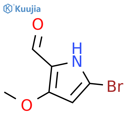 5-bromo-3-methoxy-1H-Pyrrole-2-carboxaldehyde structure