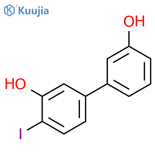 [1,1'-BIPHENYL]-3,3'-DIOL, 4-IODO- structure
