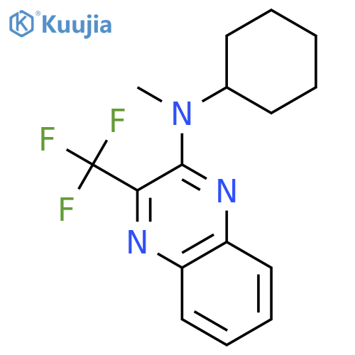 2-Quinoxalinamine, N-cyclohexyl-N-methyl-3-(trifluoromethyl)- structure