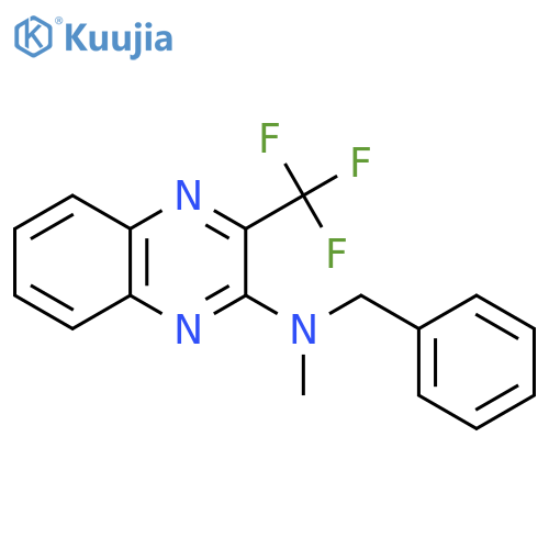 2-Quinoxalinamine, N-methyl-N-(phenylmethyl)-3-(trifluoromethyl)- structure