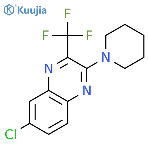 QUINOXALINE, 6-CHLORO-2-(1-PIPERIDINYL)-3-(TRIFLUOROMETHYL)- structure