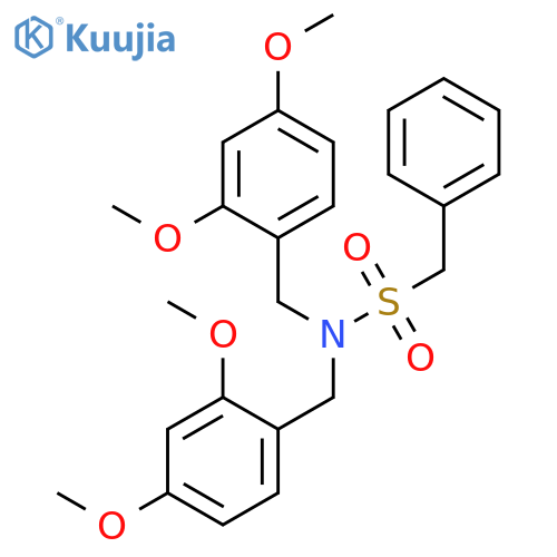 BENZENEMETHANESULFONAMIDE, N,N-BIS[(2,4-DIMETHOXYPHENYL)METHYL]- structure