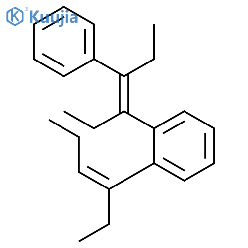 Benzene, 1-[(1E)-1-ethyl-1-butenyl]-2-[(1Z)-1-ethyl-2-phenyl-1-butenyl]- structure