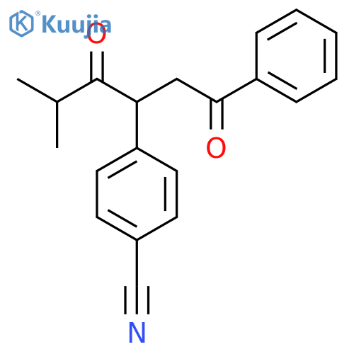 BENZONITRILE, 4-[3-METHYL-2-OXO-1-(2-OXO-2-PHENYLETHYL)BUTYL]- structure